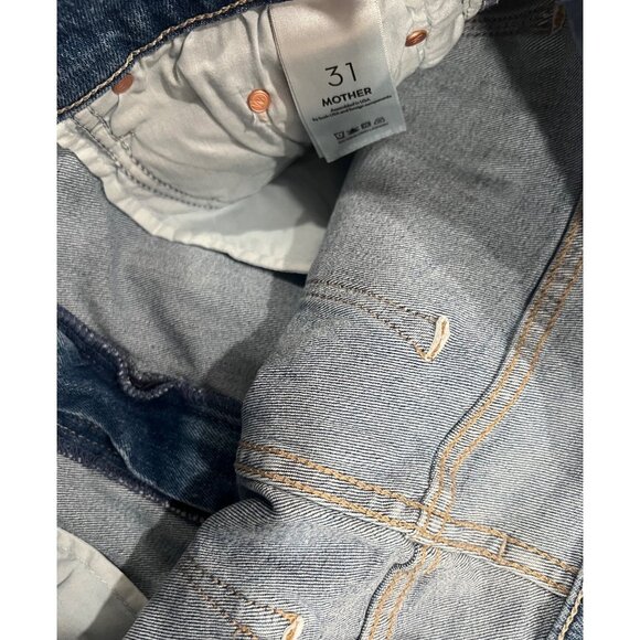 Mother The Undercover Wide Leg Straight Jeans Size 31 in New Sheriff in Town Den - Picture 8 of 9